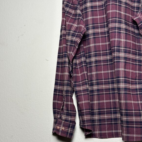 VTG Redhead Flannel Plaid Gorp Button Up Shirt Men XXLT Red Black Gorp 90s Fall - Picture 11 of 11